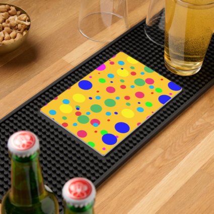 Polka Dot Bubble Balloon Bar Mat