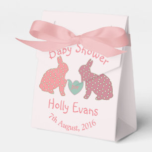 Polka Dot Bunnies Favor Boxes