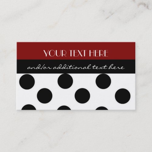 Polka Dot Business Card