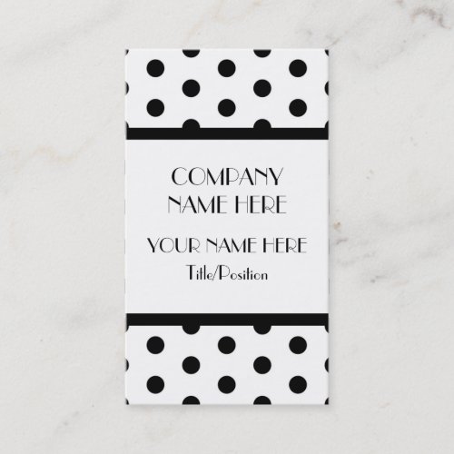 Polka Dot Business Cards