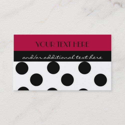 Polka Dot Business Cards