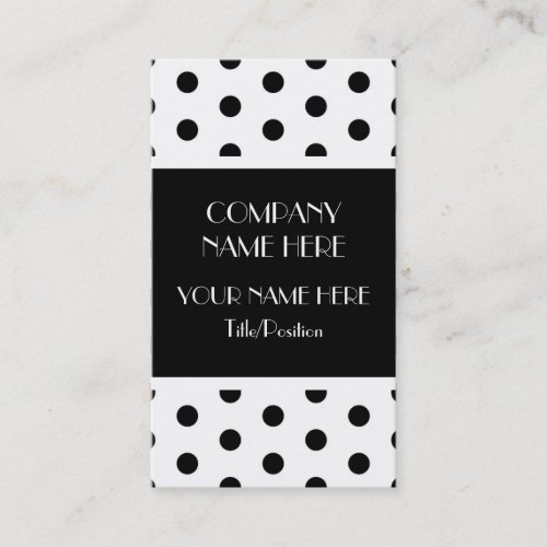 Polka Dot Business Card Template