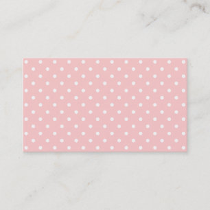 Polka dot business cards Customizable background