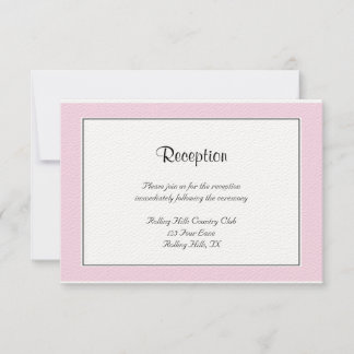 Polka Dot Butterfly Posh Wedding Reception Invitation