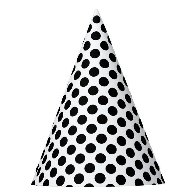 Polka Dot BW Party Hat (Front)