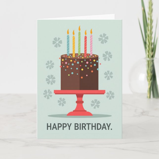 Polka Dot Cake Fun Card (Front)