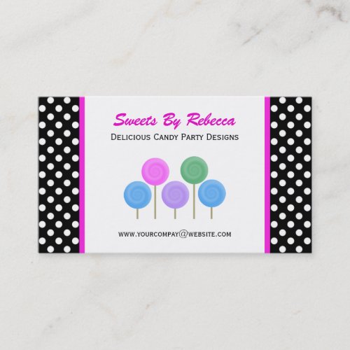 Polka-dot &amp; Candy Business Card