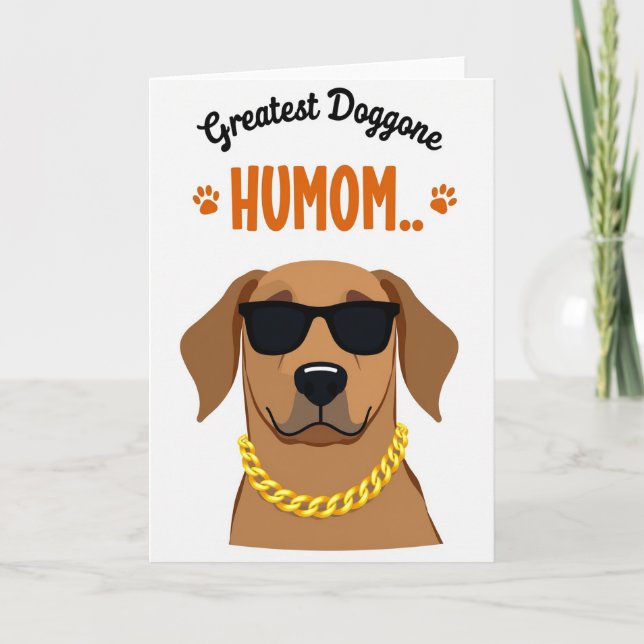 Polka Dot Canine Humom Card (Front)