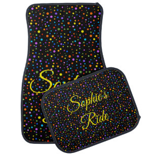 Polka Dot Car Floor Mats