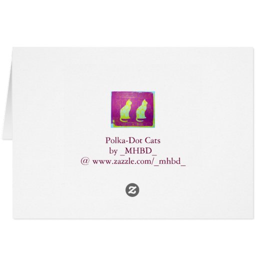 Polka-Dot Cats (Back Horizontal)