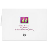Polka-Dot Cats Cards (Back Horizontal)