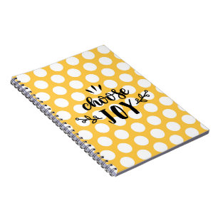 Polka-dot - Choose joy Notebook