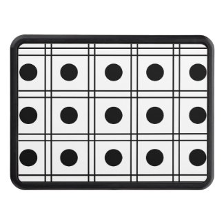 Polka Dot Circle Black and White Check Pattern