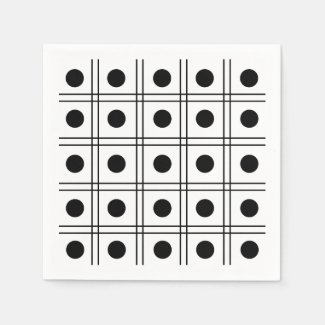 Polka Dot Circle Black and White Check Pattern 