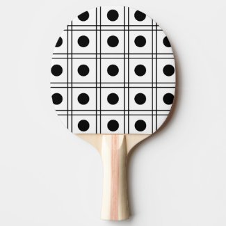 Polka Dot Circle Black and White Check Pattern