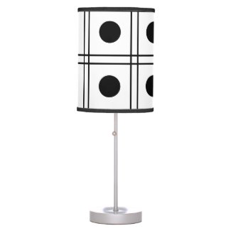 Polka Dot Circle Black and White Check Pattern