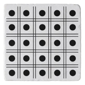 Polka Dot Circle Black and White Check Pattern
