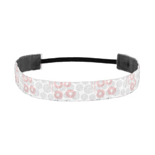 Polka Dot Circle Pattern Athletic Headband