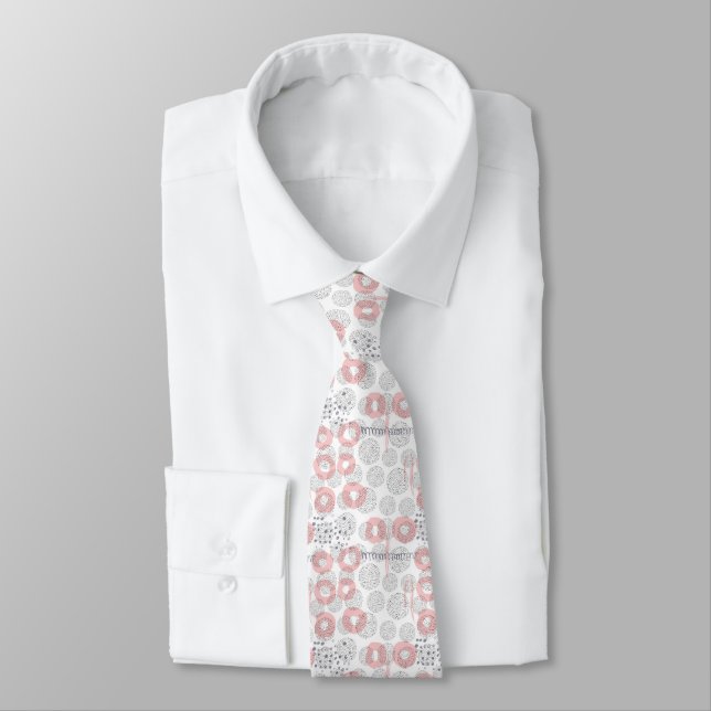Polka Dot Circle Pattern Neck Tie (Tied)