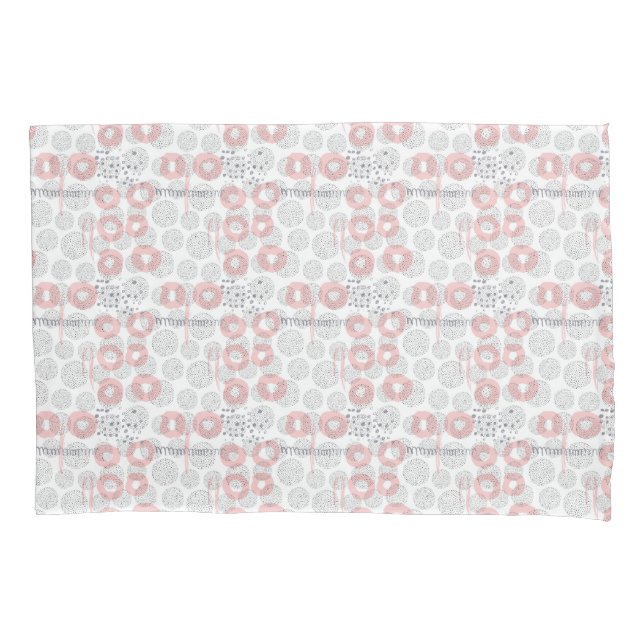 Polka Dot Circle Pattern Pillow Case (Front-Left)