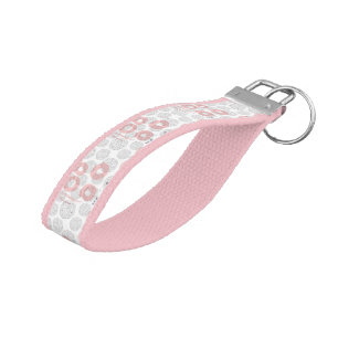 Polka Dot Circle Pattern Wrist Keychain