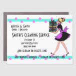 Polka Dot Cleaning Service Car Magnet - 18x24 at Zazzle