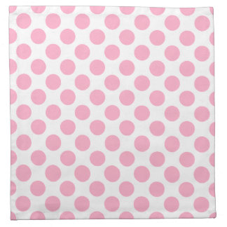 Polka Dot Cloth Napkins (set of 4) - Pink/White