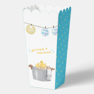 Polka Dot Clothesline Rubber Duck Baby Shower Favor Boxes