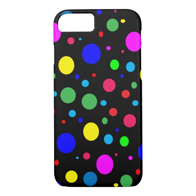 Polka Dot Color Circles iPhone 8/7 Case