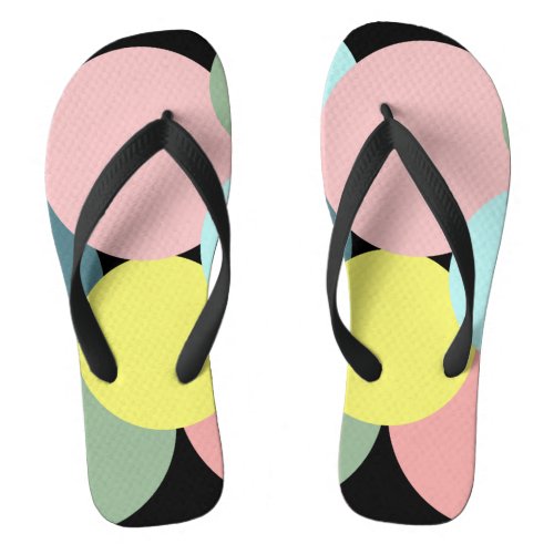 Polka Dot Colors of Bermuda  Flip Flops