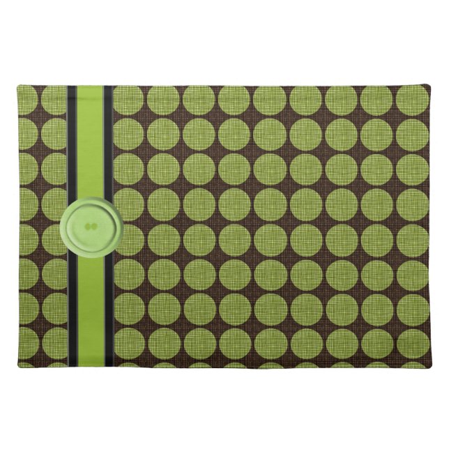 Polka Dot Contemporary  Placemats (Front)