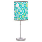Polka Dot Crazy Pattern Turquoise Green White