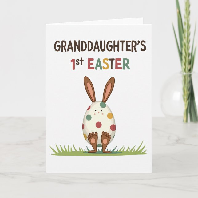 Polka Dot Creature First Holiday Card (Front)