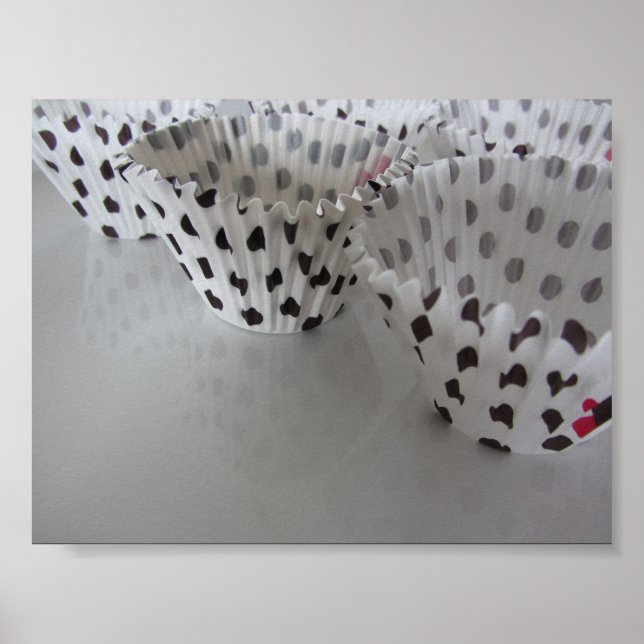 Polka Dot Cupcake Liners Poster (Front)
