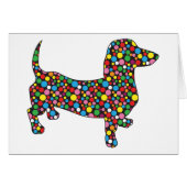 Polka Dot Dachshund (Front Horizontal)