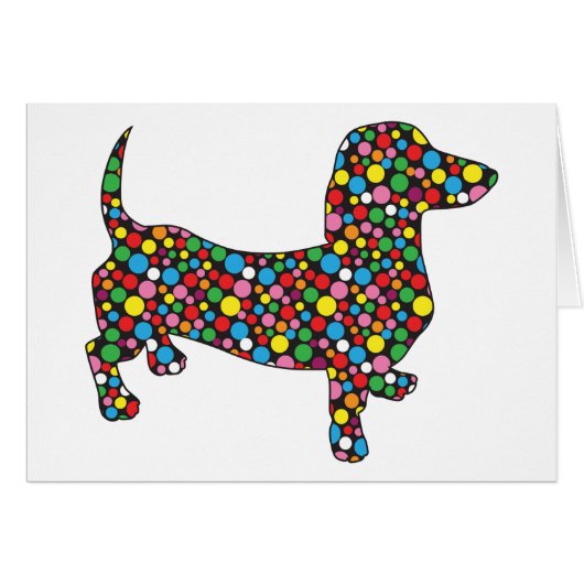 Polka Dot Dachshund (Front Horizontal)