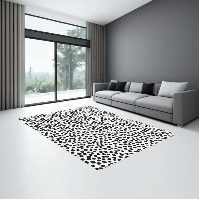 Polka dot dalmatian 101 rug (Insitu (Indoor 3))