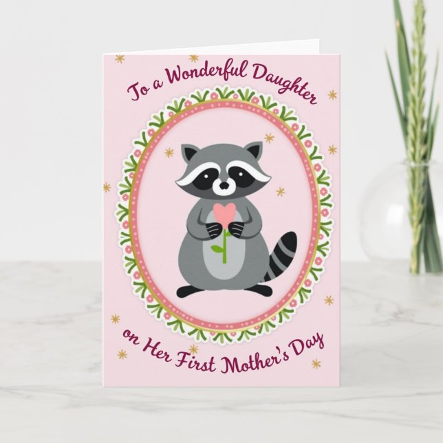 Polka Dot Daughter Mothers Day Card (Front)