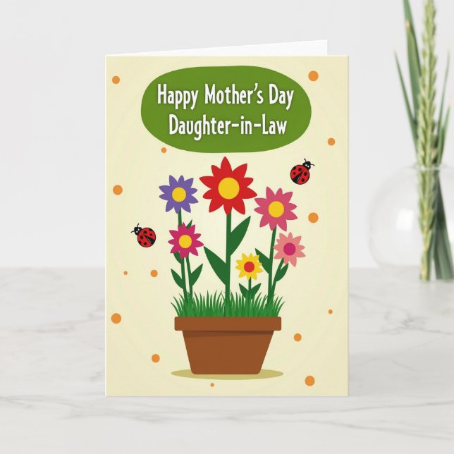 Polka Dot Daughterinlaw Card (Front)