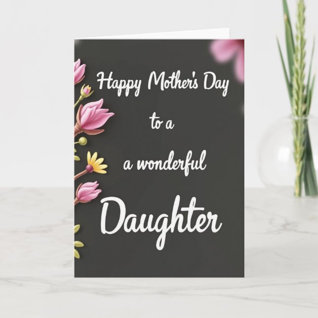 Polka Dot Daughters Day Card (Front)