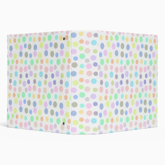 Polka Dot Design 3 Ring Binder