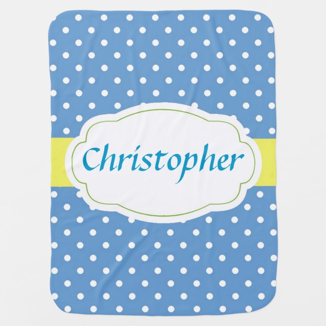 Polka Dot Design Baby Blanket