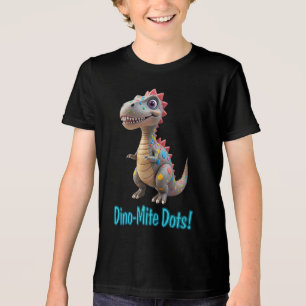 Polka Dot Dinosaur Dot Day Dino-Mite Dots Tri-Blend Shirt