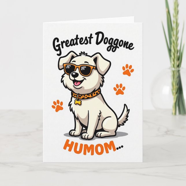 Polka Dot Dog Friend Card (Front)