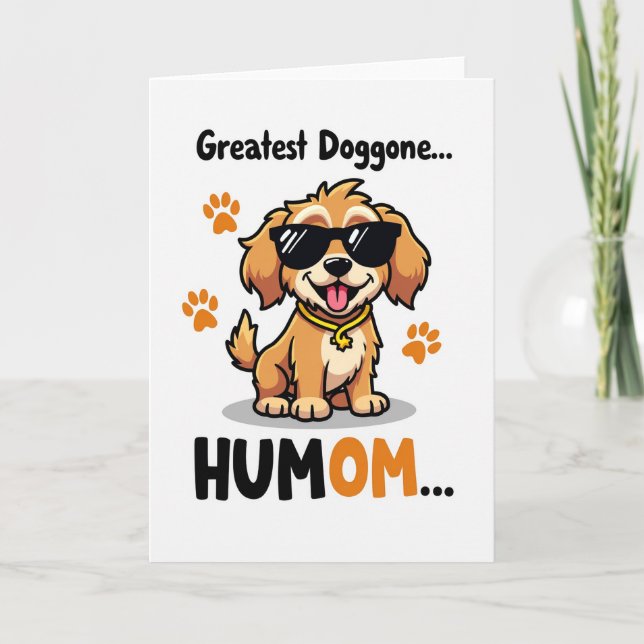Polka Dot Dog Greatest Humom Card (Front)