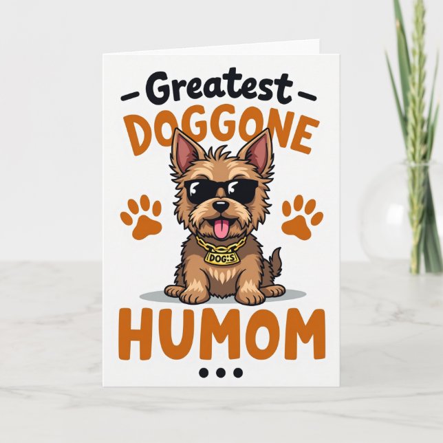 Polka Dot Dog Happy Card (Front)