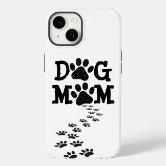 Polka Dot DOG MOM Pawprints Case-Mate iPhone 14 Case
