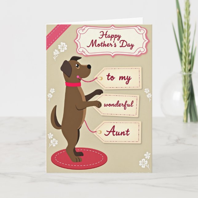 Polka Dot Dogs Best Wishes Card (Front)