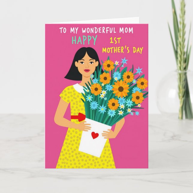 Polka Dot Dress Celebration Card (Front)