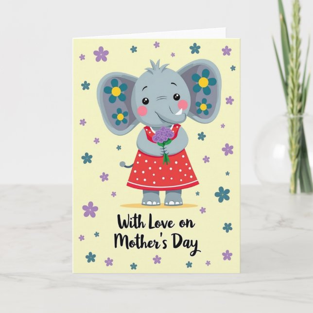 Polka Dot Dress Love Card (Front)